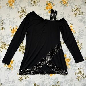 Black Size S Long Sleeve Blouse